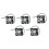 5Pcs 70X70X15mm 12V 4 Pins PWM PC Computer Case CPU Cooler Cooling Fan Black 1