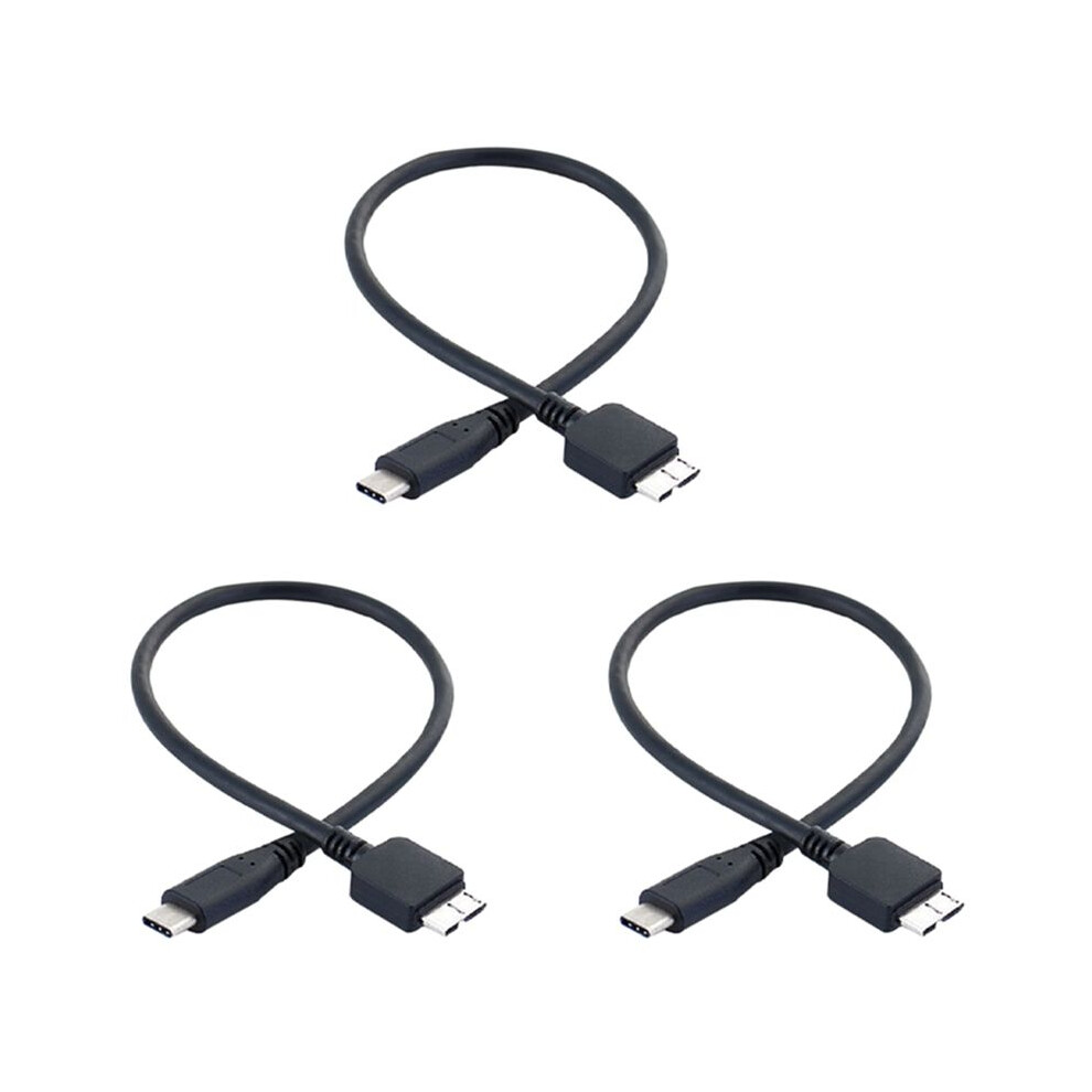3X Hard Drive Cable,Usb 3.1 Type-C Male To Usb 3.0 Micro-B Male Data Cable For Tablet Phone 4713401181235