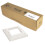 Excel White Single Gang Bevelled Face Plate without Blanks Trade [20 Pack] 1