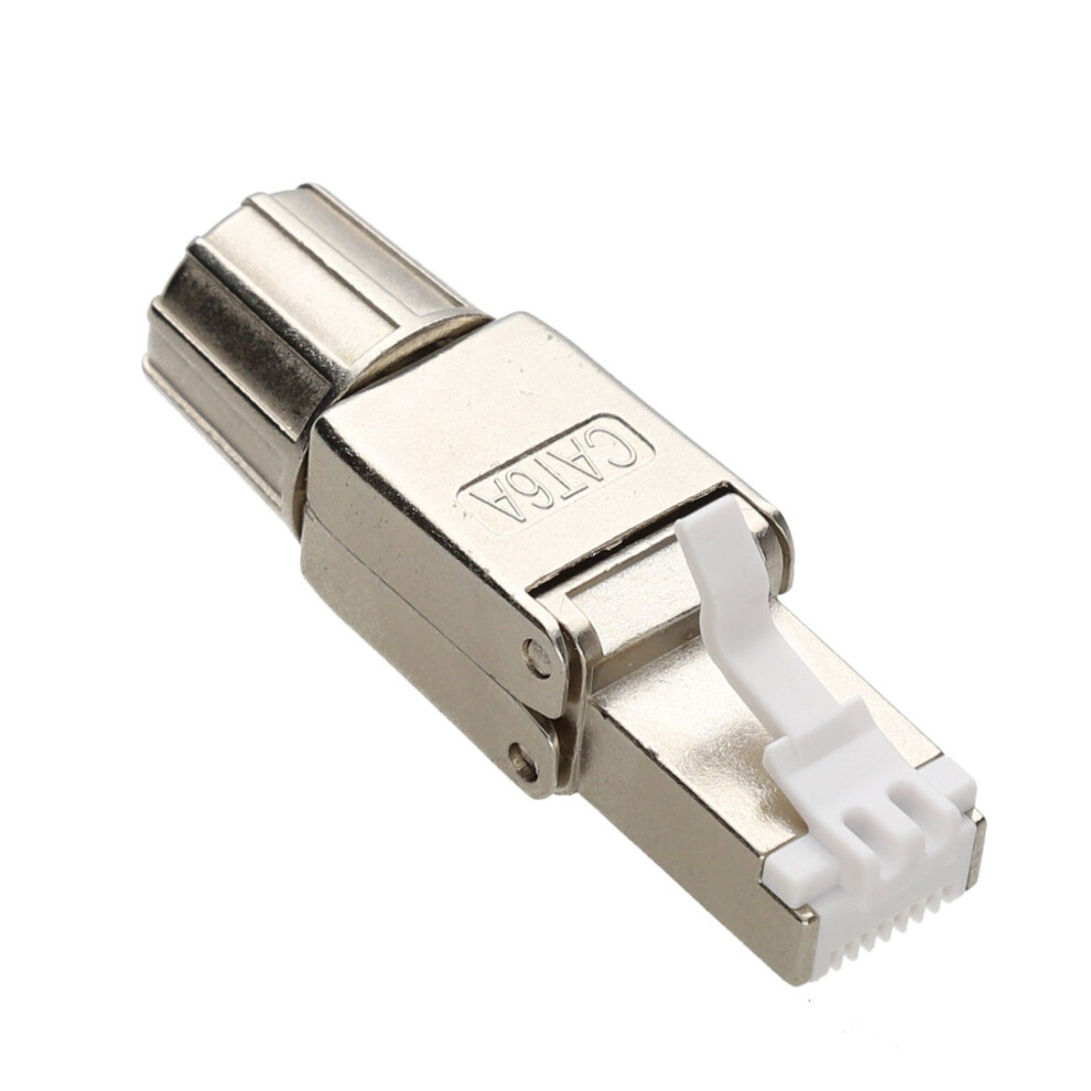 40Gig Idc To Rj45 Connector For Cat6a Solid Cable Tool-Less Plastic Clip 5021196806127