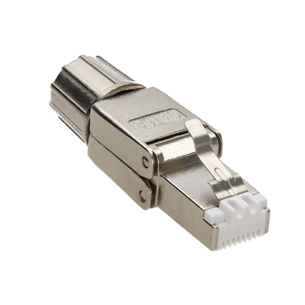 40Gig Idc To Rj45 Connector For Cat6a Solid Cable Tool-Less Metal Clip 5021196806134