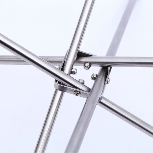 Portable Foldable Stainless Steel Fire Pit for Camping & Outdoors, 42cm 1