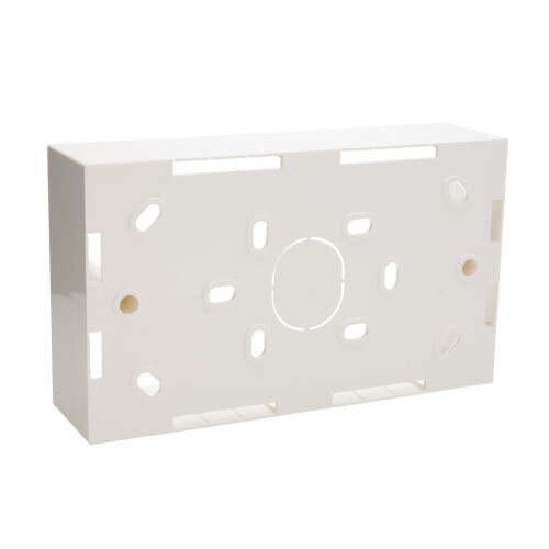 Excel Double Gang 37mm Surface Mount Back Box Trade [10 Pack] 2