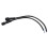 3X Macho Hembra Enchufe 2 Pines LED Impermeable Cable Conector Negro 2