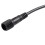 3X Macho Hembra Enchufe 2 Pines LED Impermeable Cable Conector Negro 4