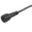 3X Macho Hembra Enchufe 2 Pines LED Impermeable Cable Conector Negro 5