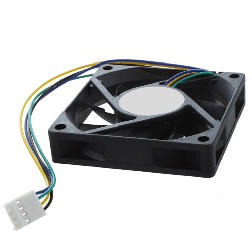 5Pcs 70X70X15mm 12V 4 Pins PWM PC Computer Case CPU Cooler Cooling Fan Black 2