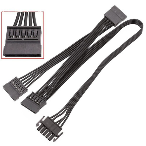 3X Câble D'Alimentation Périphérique  5 Broches à 3  pour Bloc D'Alimentation Modulaire Enermax 2