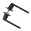 Silent Split Copper Core Door Handle Set for Indoor Bedroom Black 2