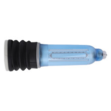 Manual Penis Vacuum Pump - Transparent ABS Cylinder, Blue, Safe Extension Training