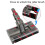 For  SV21 Micro Vacuum Attachment Replacement Soft Roller Cleaner  with  Lock Filter Brush 4