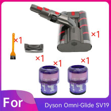 Pièces de Rechange pour Omni-Glide SV19 Aspirateur, Tête de Nettoyage à Rouleau Souple, Brosse à Double Rouleau Souple