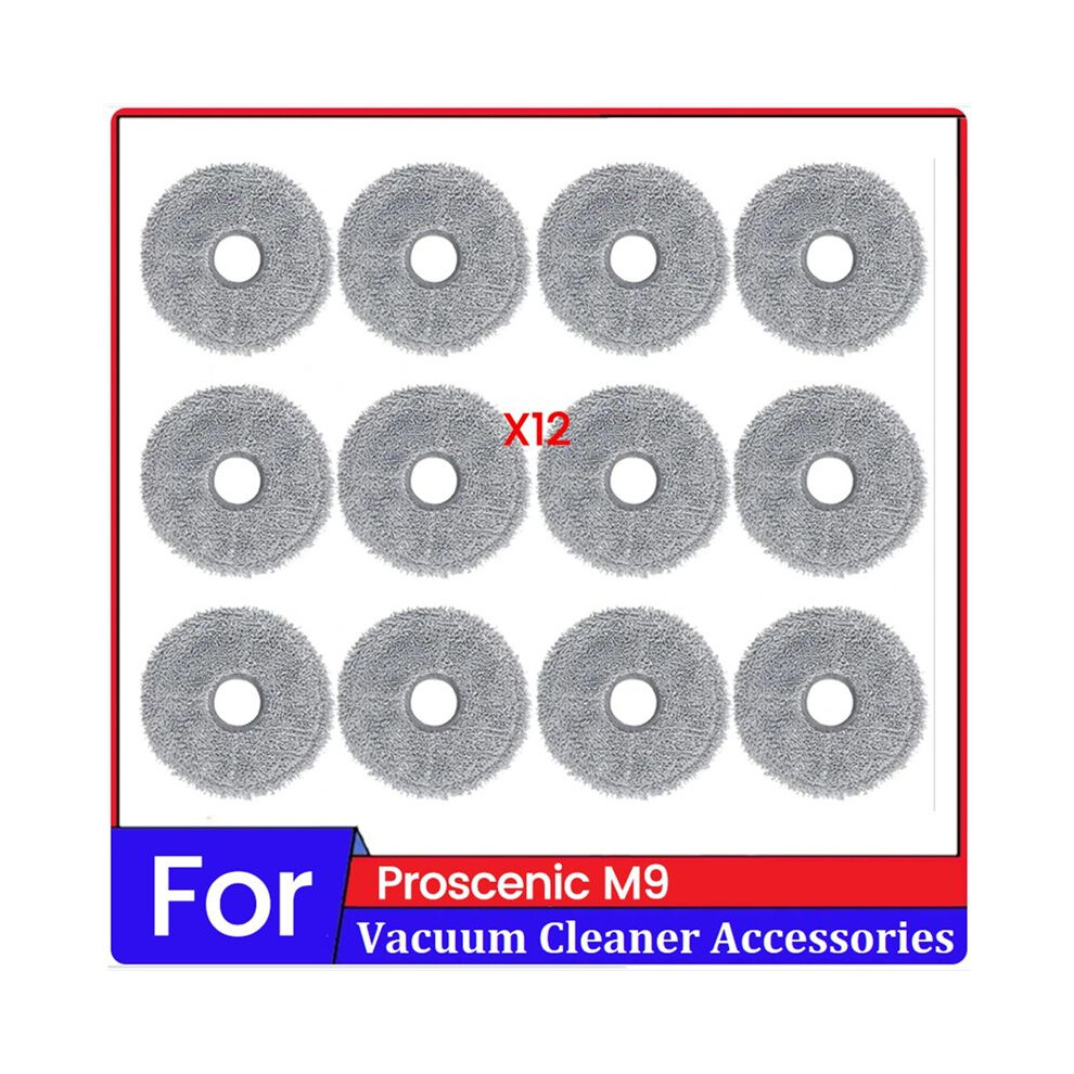 12Pcs Mop Cloth For M9 Robot Vacuum Cleaner Replacement Accessories Washable Cleaning Cloth 6031462948856