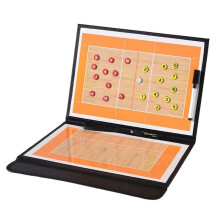 Faltbares Volleyball-Coaching-Strategie-Board, Doppelseitiges Magnettafel-Set für Outdoor-Sporttrainingsspielbedarf