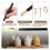4Pcs Pottery Fluting Tool Kit Clay Ceramics Trimming Tools with 3 Different Fluting Blades Handle for Pottery Works 3