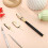 4Pcs Pottery Fluting Tool Kit Clay Ceramics Trimming Tools with 3 Different Fluting Blades Handle for Pottery Works 4