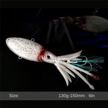 130g-150mm Glow Squid Skirts Lures Soft Rubber Octopus Skirts Fishing Lures Squid Skirts Trolling Lure A