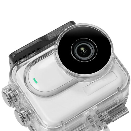 For  Go3 Protective Case 40m Waterproof Invisible Dive Case Optical Tempered Glass Transparent ProtectiveShell,B 2