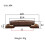 Elgitarrnöt Rosewood Set LP Jazz Bridge Elgitarr Musikinstrumenttillbehör 6