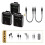 2.4G Wireless Lavalier Microphone System Audio Video Recording Microphone   Mic for Android/Camera/Laptop 2