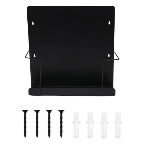 Support de Rangement pour Disques Vinyles, Présentoir pour CD, Support Mural Décoratif en Vinyle Mat.