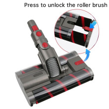 Pour SV19 Omni-Glide / SV21 Aspirateur, Tête de Moteur de Rechange, Tête de Nettoyage à Rouleau Souple, Brosse à Double Rouleau