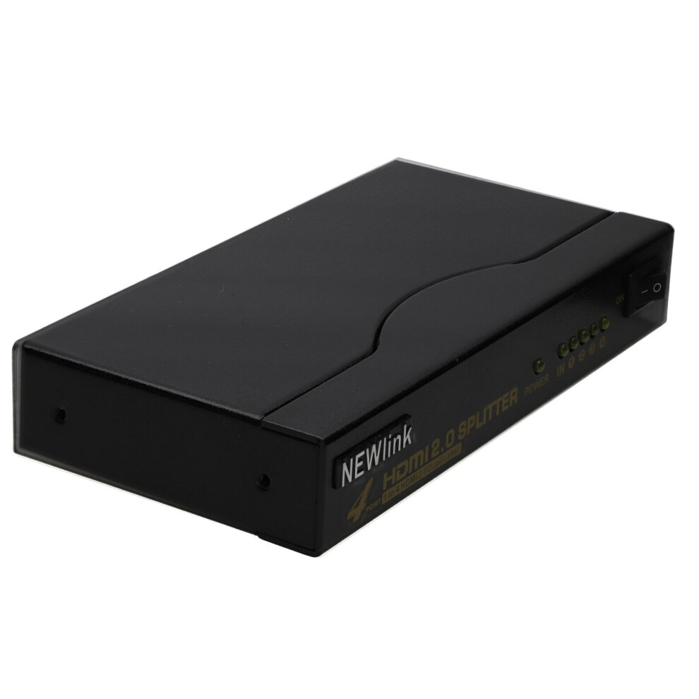 4K 60Hz 4 Port Hdmi 2.0 Splitter 1 Device To 4 Tvs Powered With 3.5Mm Audio Out 5055781247408
