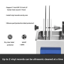 Vinyl Record Aluminum Alloy Bracket Available Ultrasonic Cleaner 7/12 Inch LP EP Disc for Above 6L Ultrasonic Bath (UK)