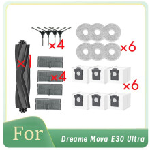 21 Stück für  Mova E30 Ultra Roller Seitenbürste HEPA-Filter Mopp-Pad Staubbeutel Ultra Langlebiges Zubehör