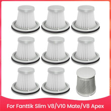 Filtres Lavables pour Aspirateurs Fanttik Slim V8/V10 Mate, V8 Apex, Filtre de Remplacement