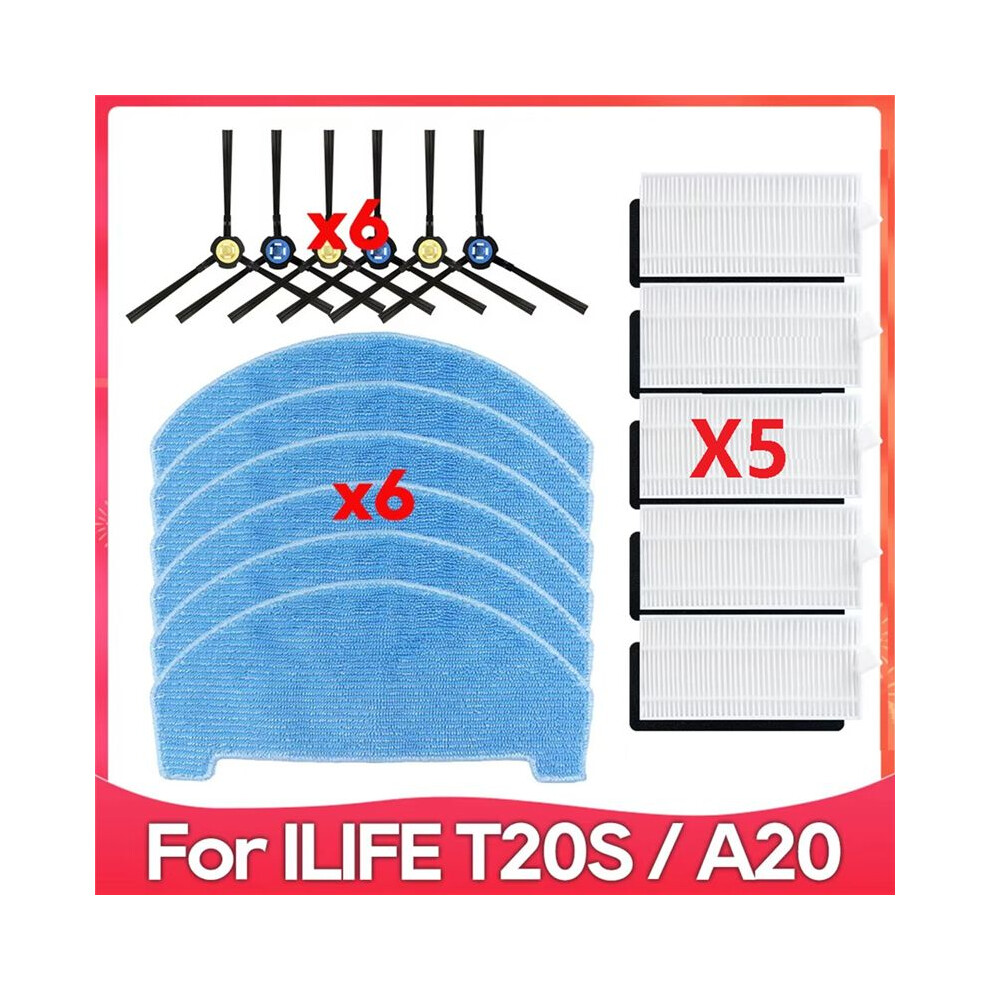 Compatible For T20s, A20, Pvcr 3600, G2 0926W, G2 0726W / G2 1226 Filter Side Brush Mop Cloth Parts 6032189877429