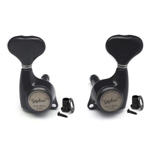 SAPHUE Guitar Locking Tuners ST TL SG LP Elgitarr Metal Lock String Tuner Winder 1:21 Lock String Tuning Guitars Parts B 2