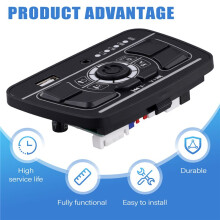 Children'S Electric Car Central Control Panel Multi Functional Music Power Monitor Style 2