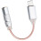 For  Interface to 3.5 Round Hole Single Crystal Copper Adapter Cable Small Tail for IOS  Mobile Phone 5