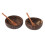 Cuenco de cáscara de coco viejo 260g, 14x6cm, 16cm natural 1