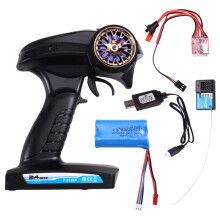 RC Transmitter and Receiver 2.4G 3CH Universal RC Controller and Receiver Kit for 1/10 1/8 Crawler MN99S C14 C24 B14