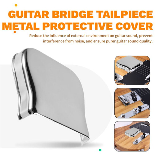 Guitar Bridge Stensstycke Metallskyddsskydd för TELE Elgitarrtillbehör 2