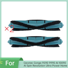 2 Pcs Main Brush for Cecotec Conga 9590 9990 AI 10090 AI Spin Revolution Ultra Power Home Sweeping Machine Accessories