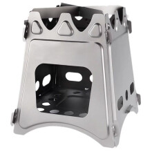 Piec na Drewno Tytanowy Piec Sprzęt do Gotowania Składany Piec Palnik Duży Piknikowy Tytanowy Ultralekki Szeroki Otwór