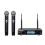 Professional Dynamic Handheld Microphone with Receiver One-to-Two Mic Stage Singing KTV Audio Karaoke System EU Plug 1