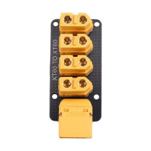 200A Power Distribution Board 4 Channels XT60 Connector Male Female Plug 45x23mm PCB Welding Board Plate for RC Car