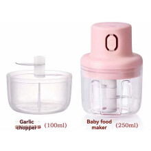 Household Electric Garlic Masher Food Supplement Blender Cooking Meat Grinder New Garlic Masher