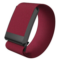 HydroKnit-Armband, Schnelltrocknendes und Schweißableitendes Ersatzband mit U-Form für 4.0 Herzfrequenzsensor, Rot