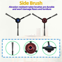 12 Pcs Side Brush for T30S / T30S AI / T30S COMBO / T30S PRO / T30S PRO OMNI Robot Vacuum