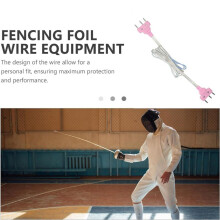 Cordons D'Escrime pour Sabre, Fleuret, Fil Flexible et Durable, Équipement Sportif Essentiel pour les Escrimeurs Professionnels et Amateurs