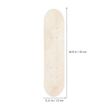 Dziecięca Deskorolka DIY Malowanie Drewniana Longboard Outdoor Sports Trick Deskorolka dla Dzieci Pusta Graffiti Deska (Bez Kółek)