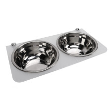 Alimentatore da parete per cani da 0,8 L - Supporto trasparente