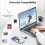 Card Reader for Phone/Laptop/, Three Card Slots Reader Supports  TF Card, Digital Camera Viewer Plug and 7