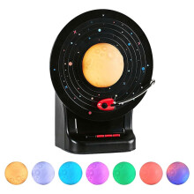Night Light  Speaker, Moon Lamp, Retro Colorful Ambient Moonlight Soundbar Wireless Stereo Music Player X7-B