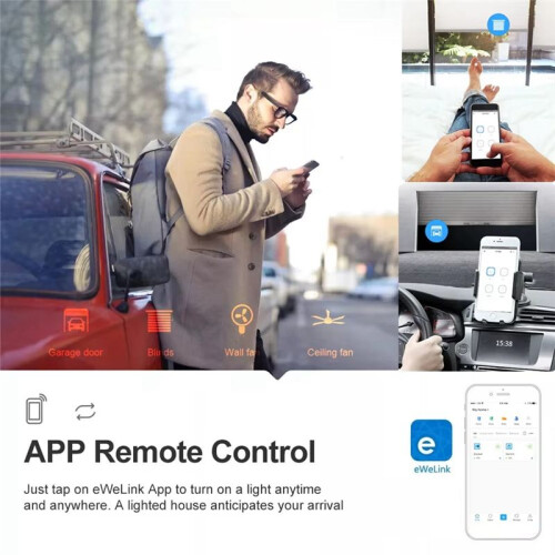 EWeLink   4 Channel  WiFi  Wireless Dry Contact Relay  Module APP Remote Control 7-32V 2
